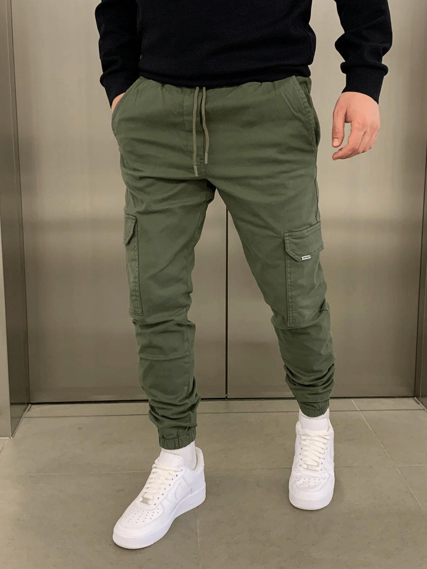 Marko - Cargo Jogger Pants Slim Fit Drawstring