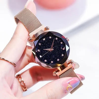 Enola | Star Dial Mesh Strap Watch