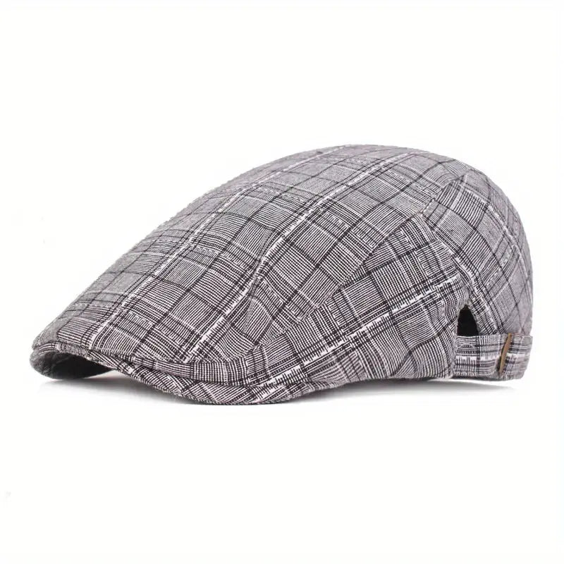 Checklyn | Plaid Flat Cap Casual Driving Hat
