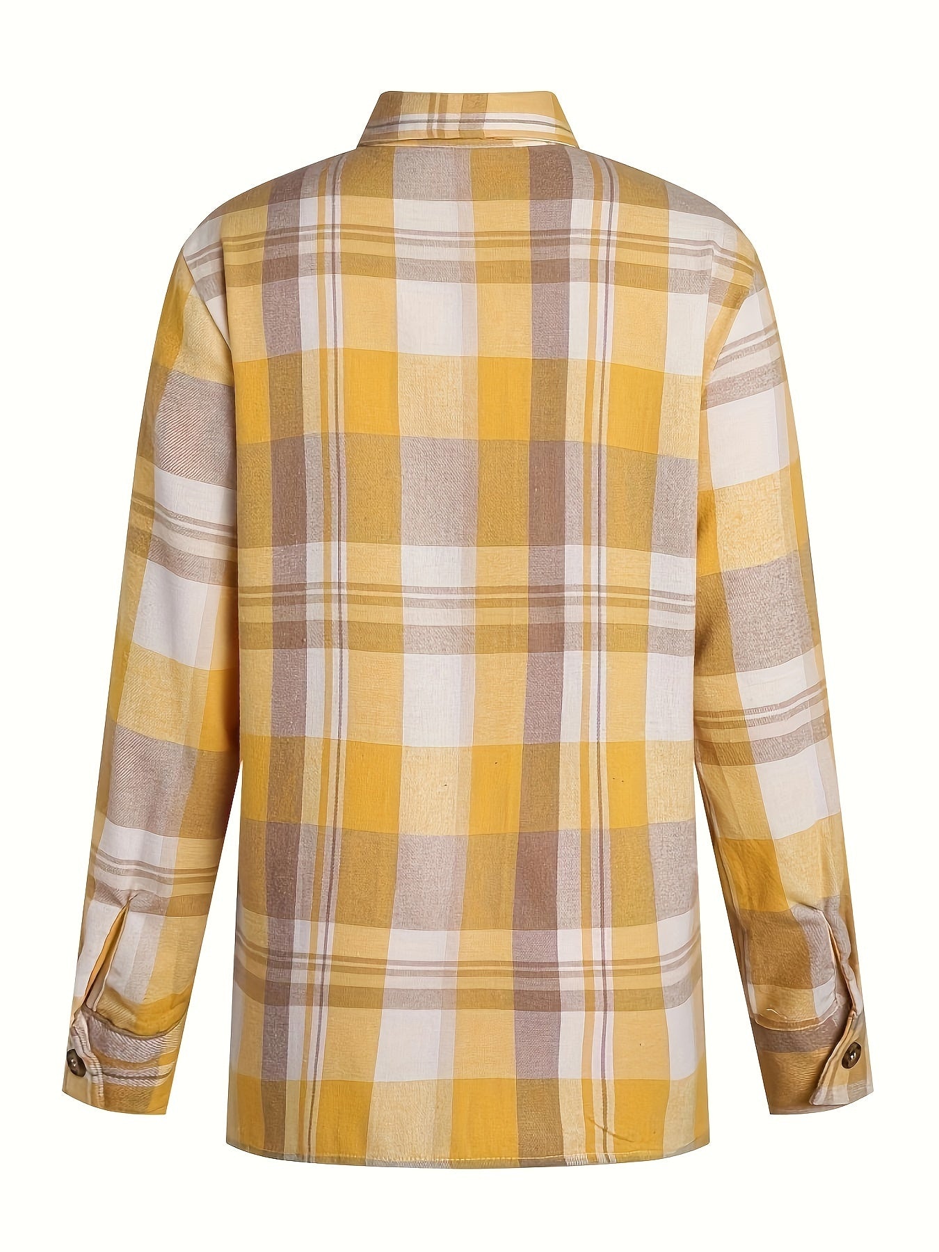 Yenira | Plaid Long Sleeve Button Shirt