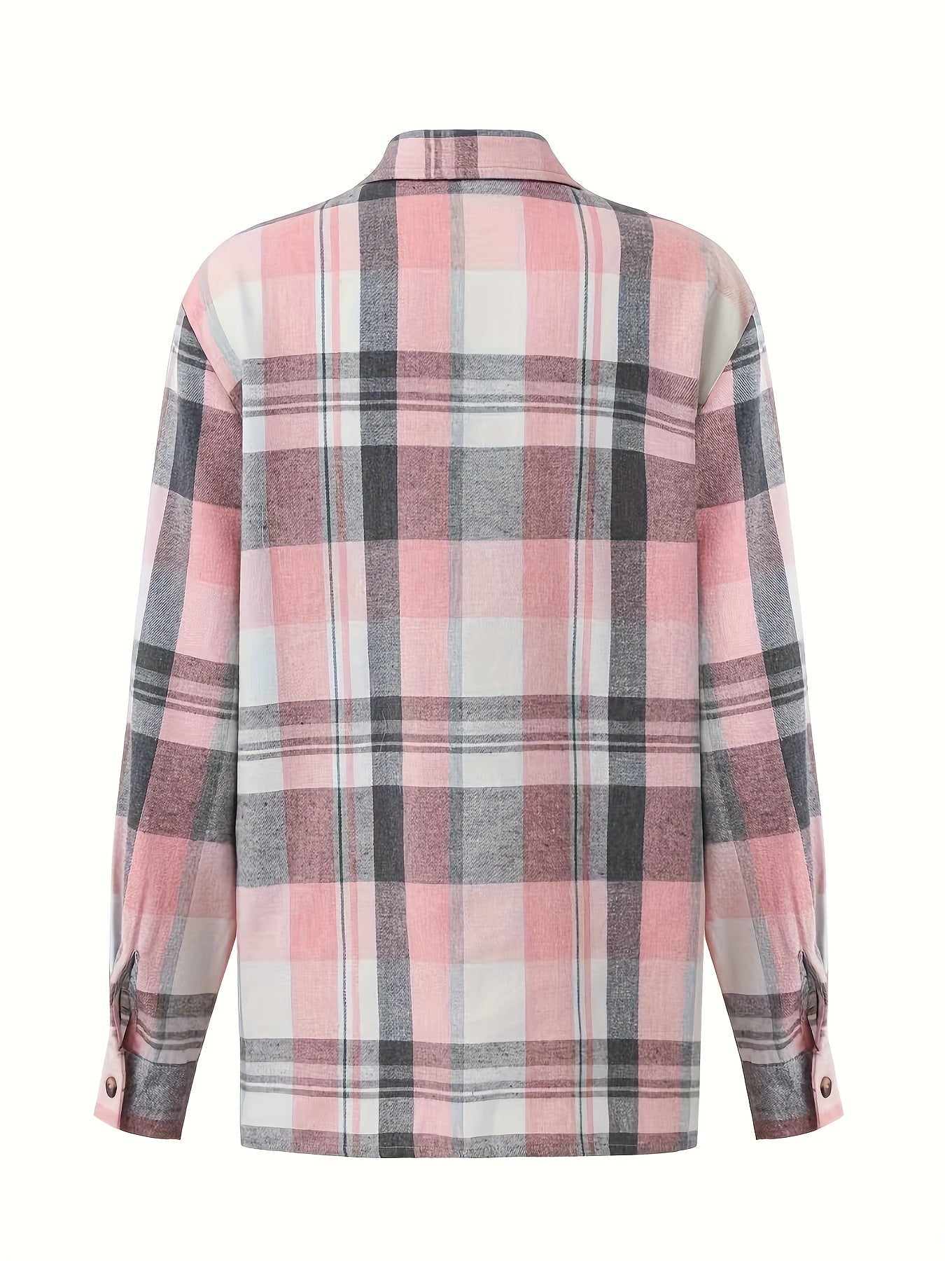 Yenira | Plaid Long Sleeve Button Shirt