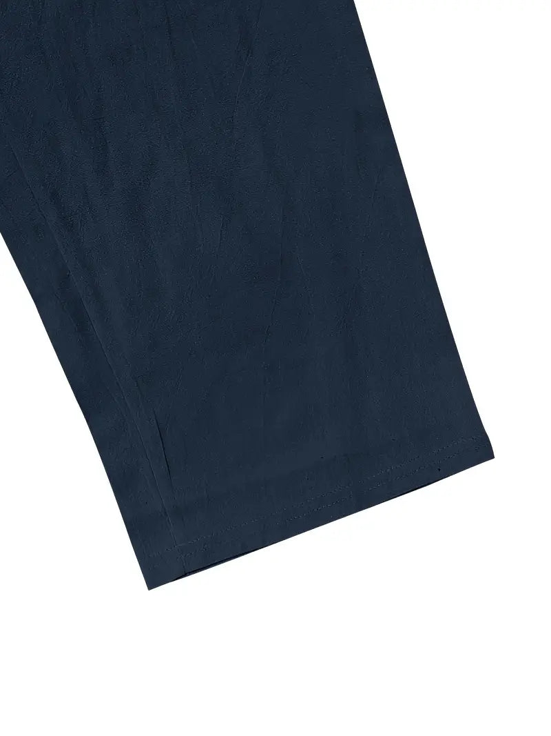 Babaev | Drawstring Wide Leg Casual Linen Pants