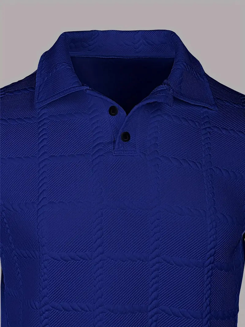Lorcer | Long Sleeve Button Shirt with Textured Design