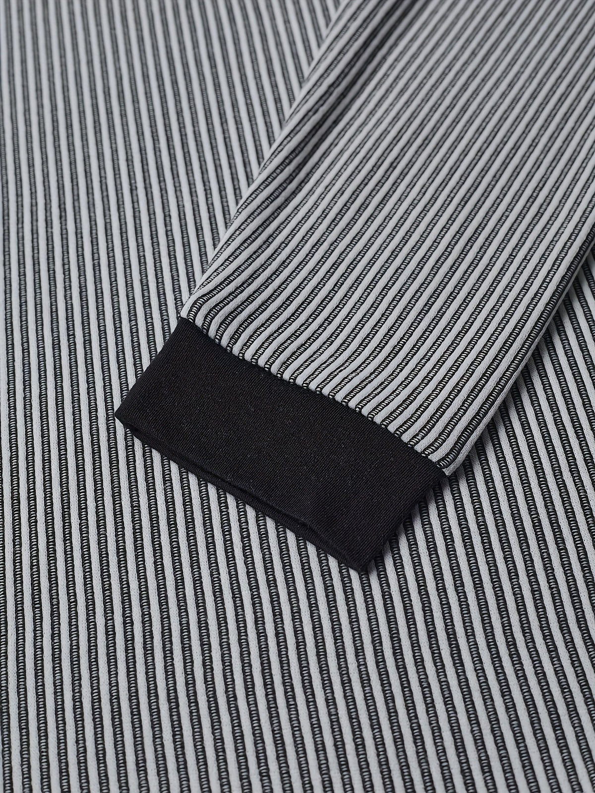 Lorcmir | Textured Striped Long Sleeve Henley Shirt