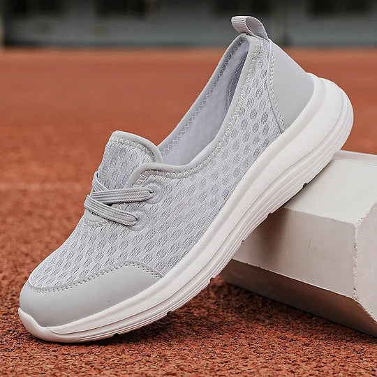 Firsova - Mesh Lace-Up Soft Sole Walking Shoes