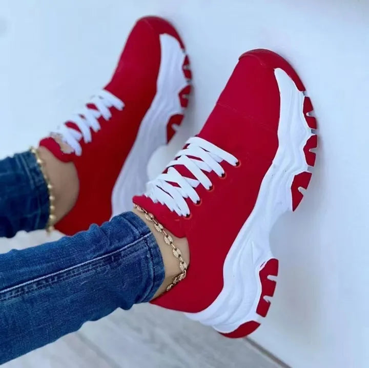 Leticio | Lace Up Chunky Sole Casual Sneakers