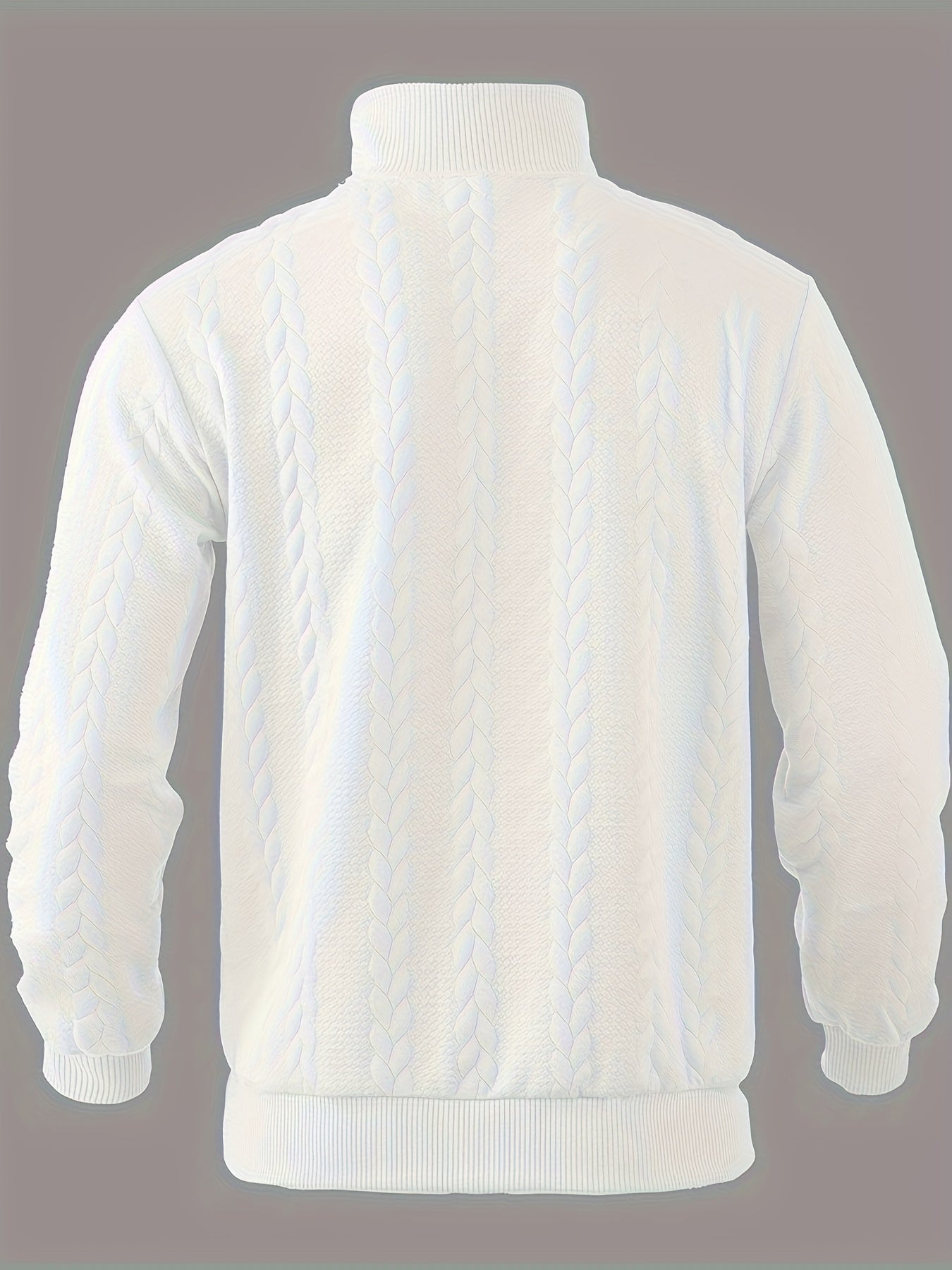 Caleb | Quarter Zip Textured Knit Sweater