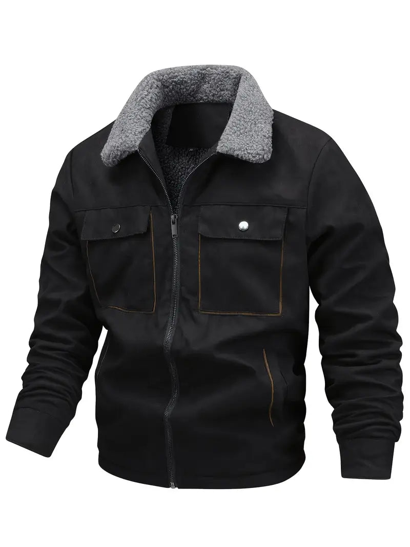 Grigory | Sherpa Collar Zip Jacket