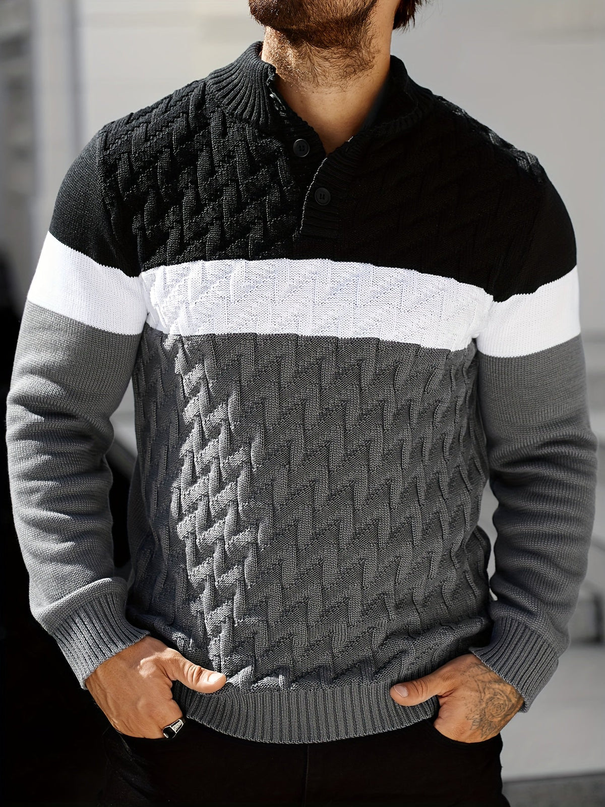 Vivena | Casual Stand Collar Knitted Sweater