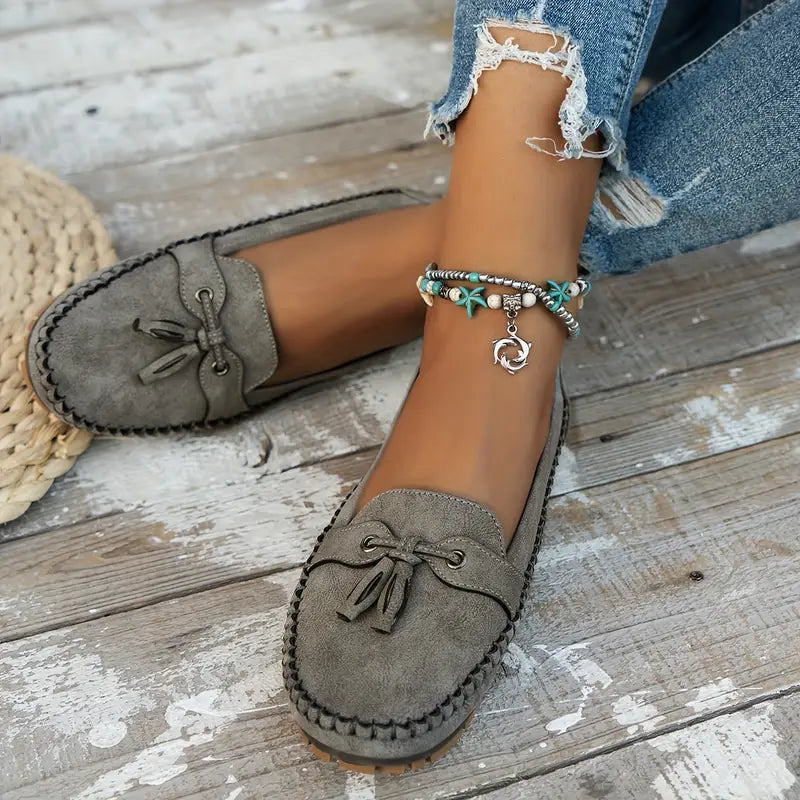 Tânia | Tassel Slip-On Loafer Flats