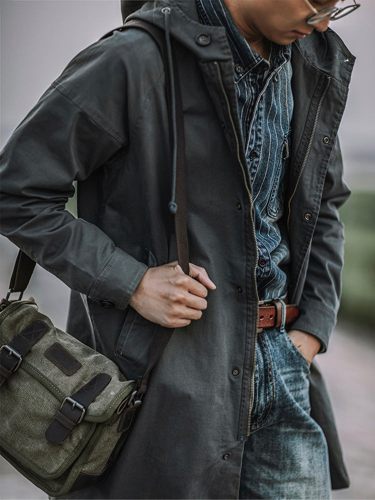 Engelbert | Hooded Longline Drawstring Parka Jacket