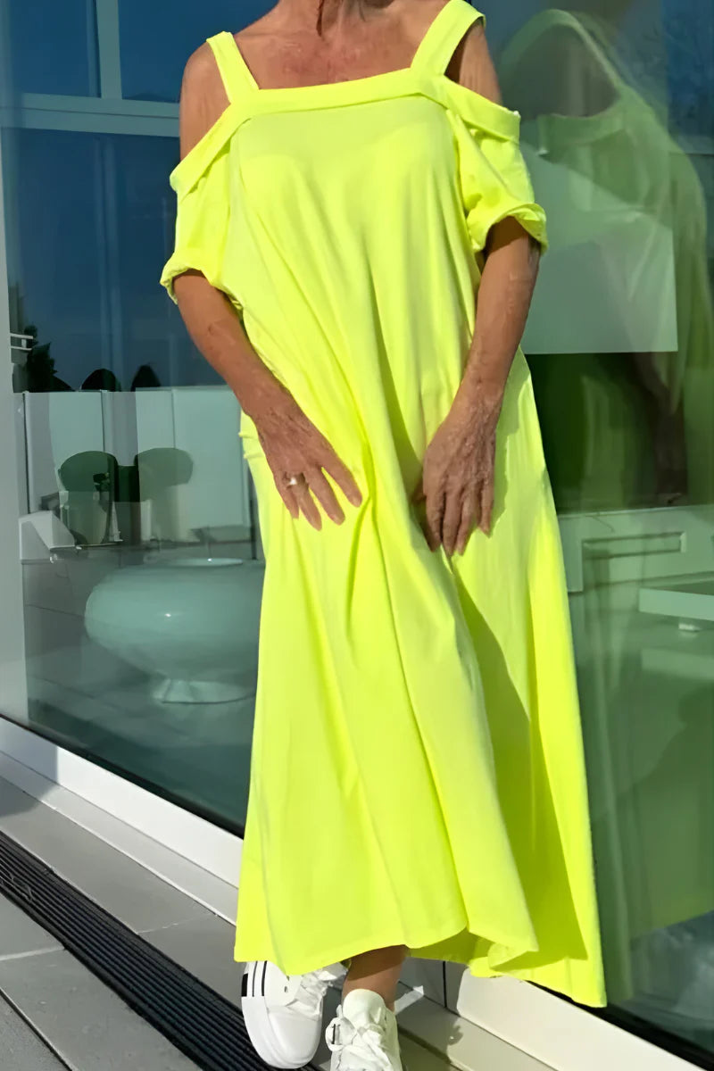 Vathsala | Off Shoulder Loose Maxi Dress