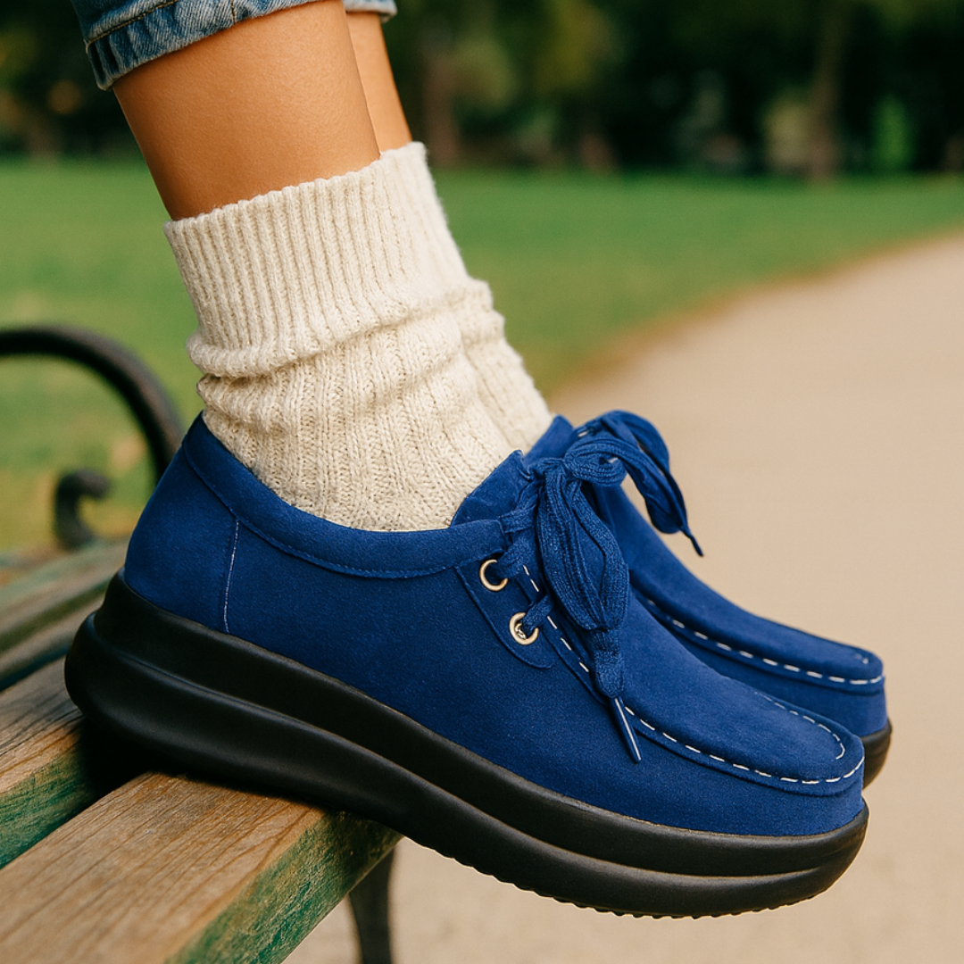 Tonja – Lace Up Slip On Walking Shoes