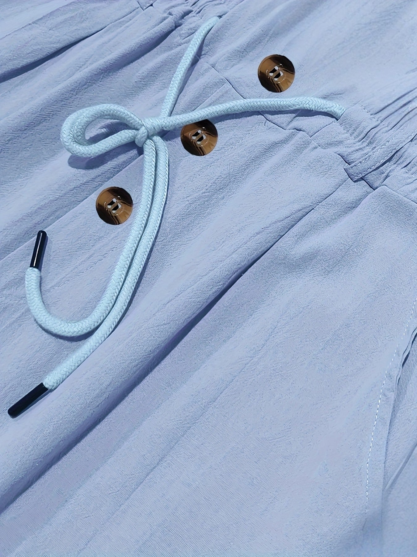 Aznar - Relaxed Drawstring Straight Leg Pants