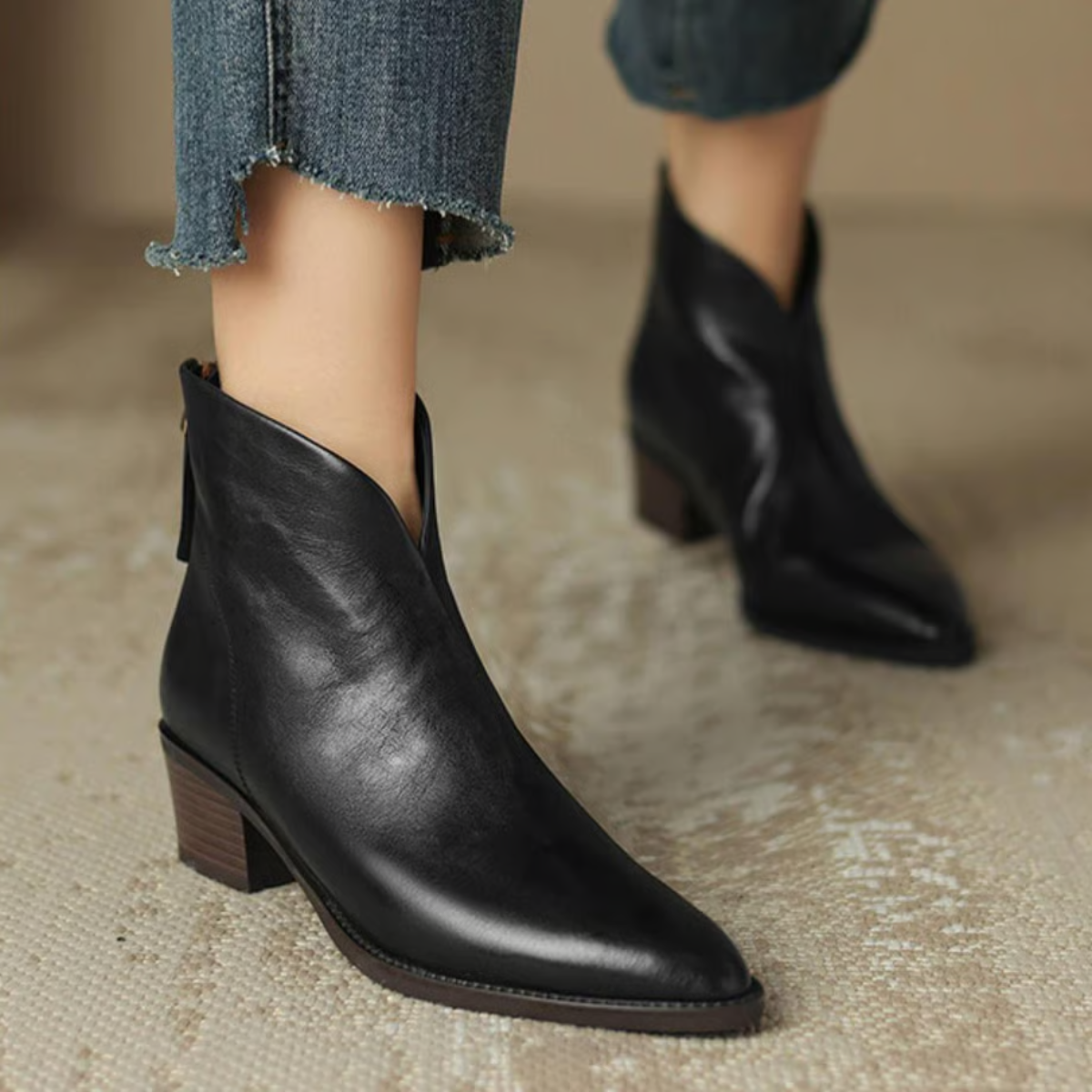 Corien | Boots With Pointed Toes and Block Heels
