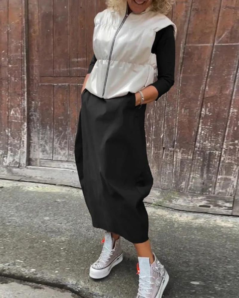 Magdana | Midi Dress with Three Quarter Sleeves
