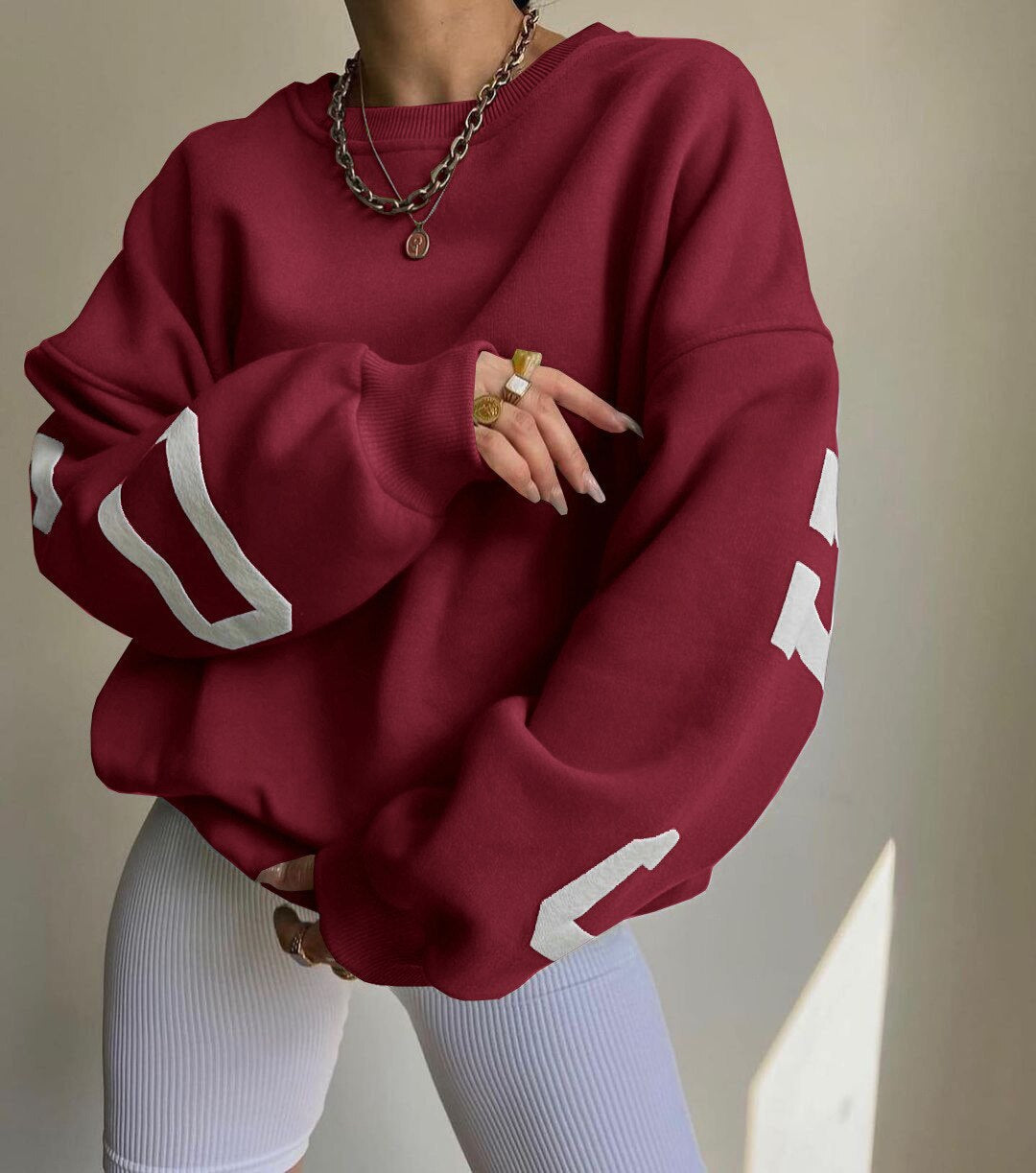 Alara | Sweater with Graphic Print and Long Sleeves