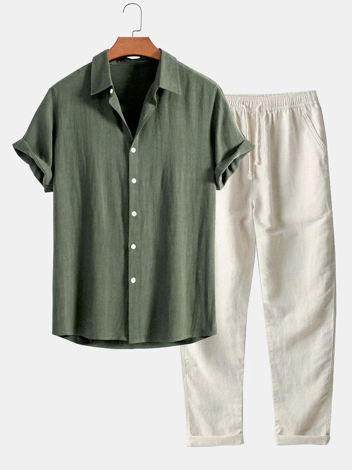 Booker | Short Sleeve Shirt Trouser Set