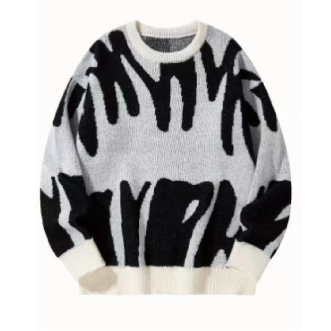 Jochem | Sweater With Hood and Blue Contrast Stitching