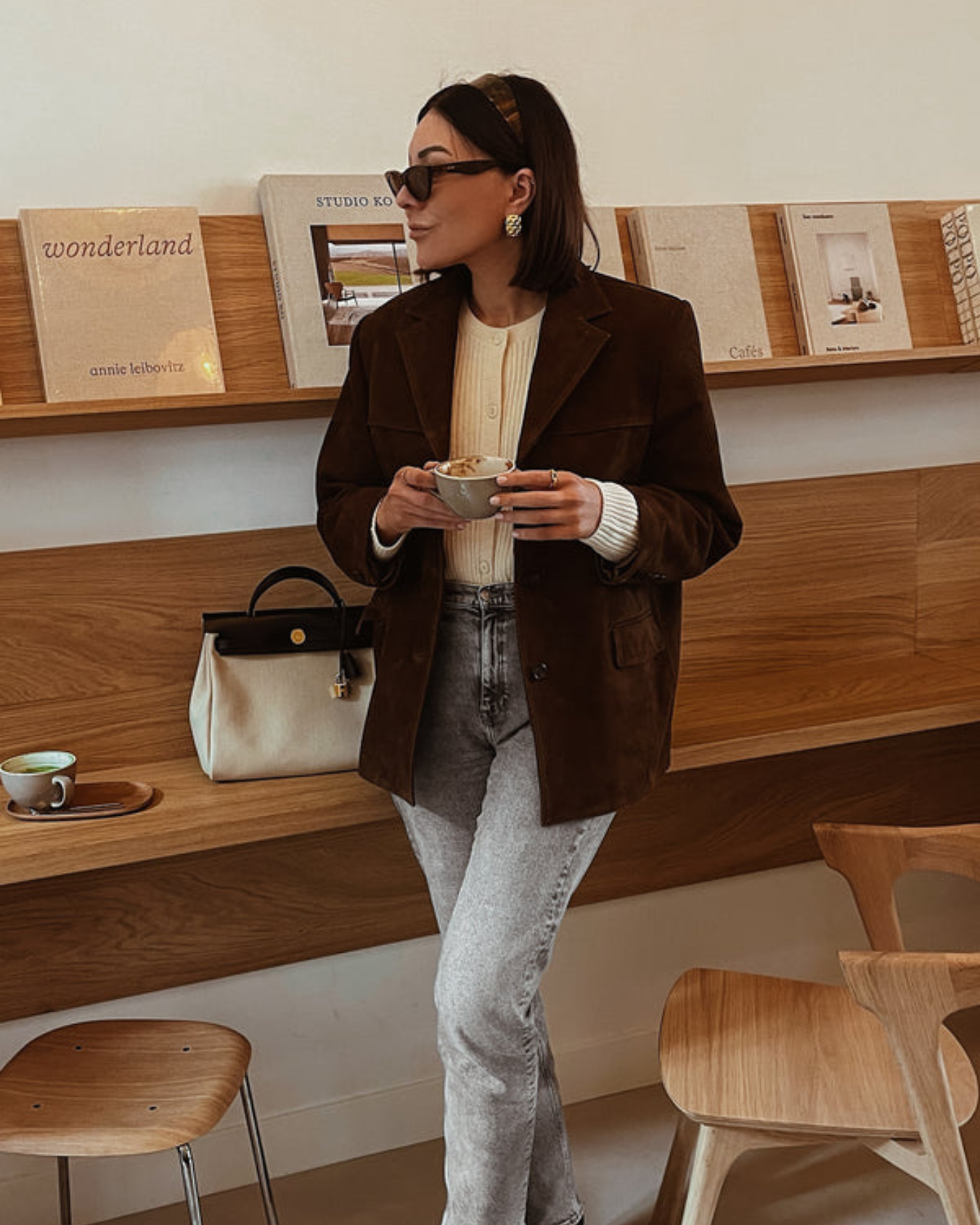 Eline | Jacket With Suede Finish and Notched Lapels