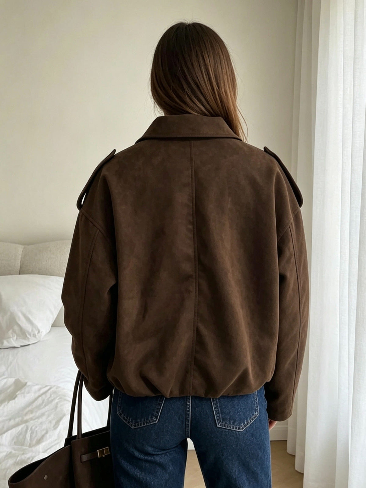 Ingralina | Oversized Jacket with Structured Collar