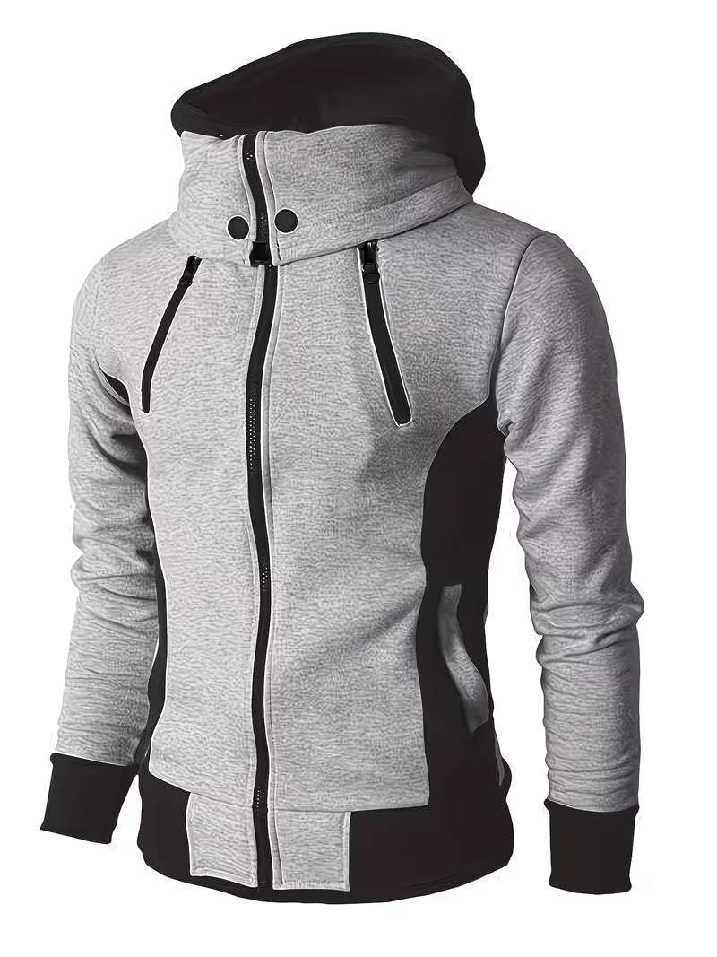 Griffiths | Hooded Color Block Zip Jacket