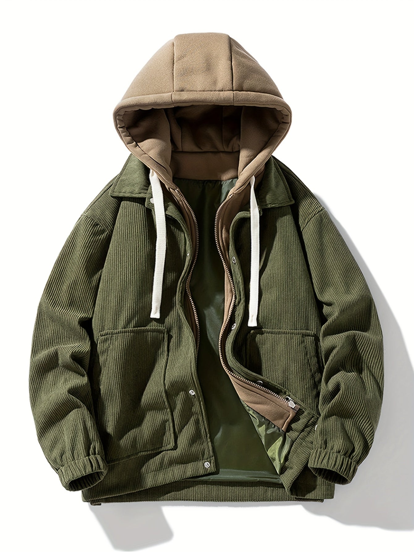Jacques | Hooded Long Sleeve Corduroy Jacket