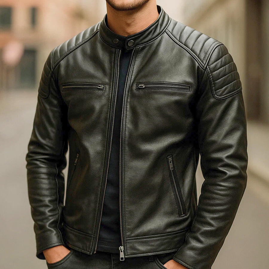 Samer | Structured Moto Zip Jacket