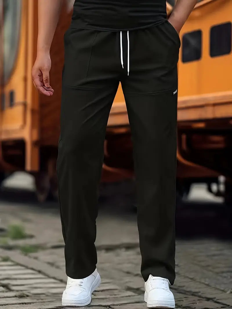 Travys | Straight Leg Drawstring Pocket Joggers