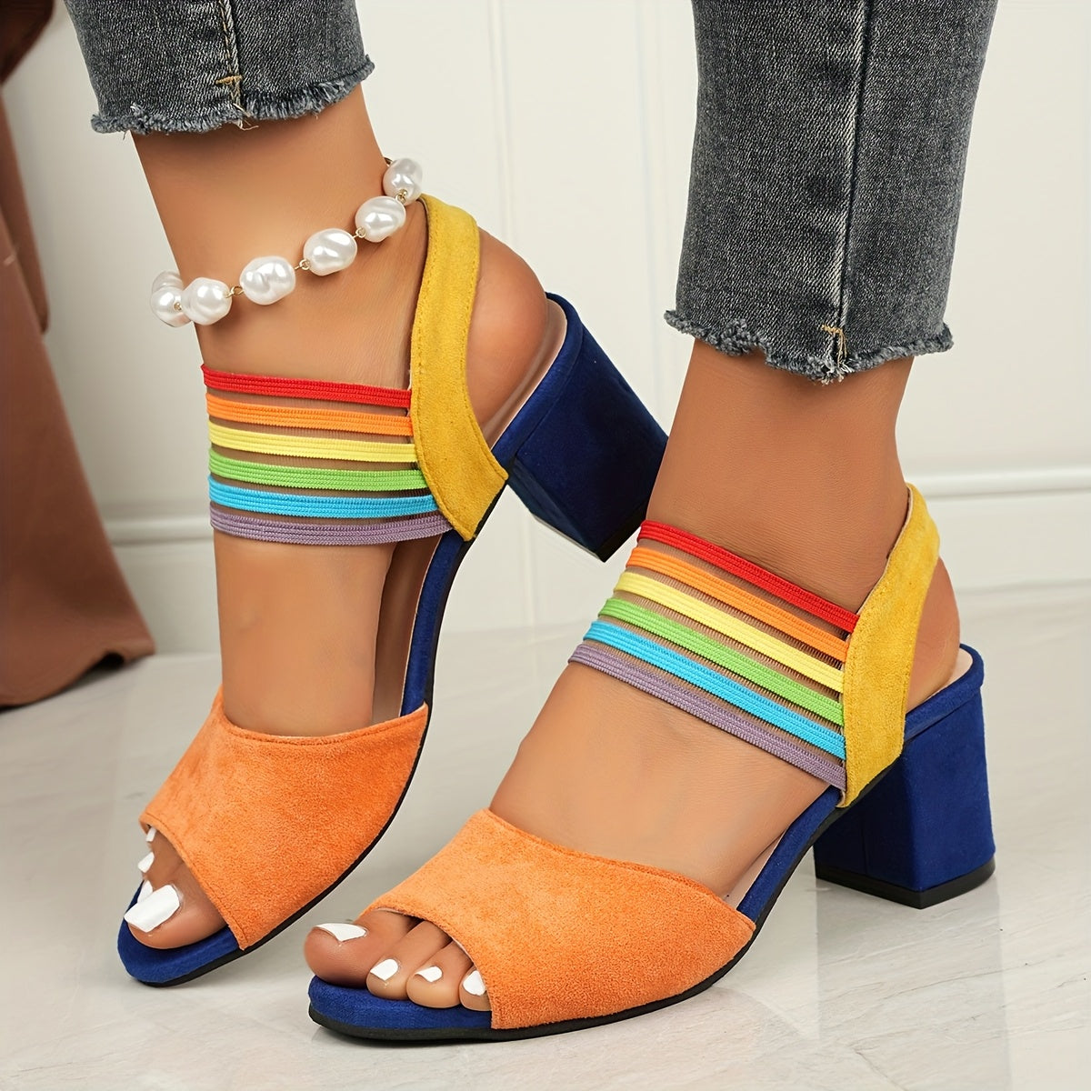 Ludovica | Chunky Heeled Open Toe Sandals