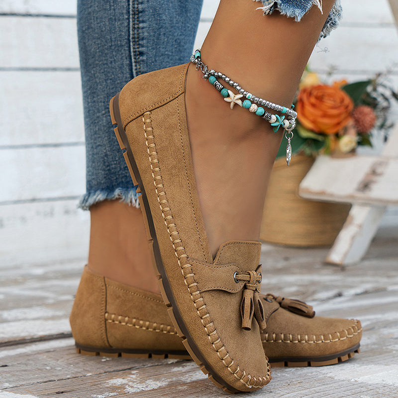Tânia | Tassel Slip-On Loafer Flats