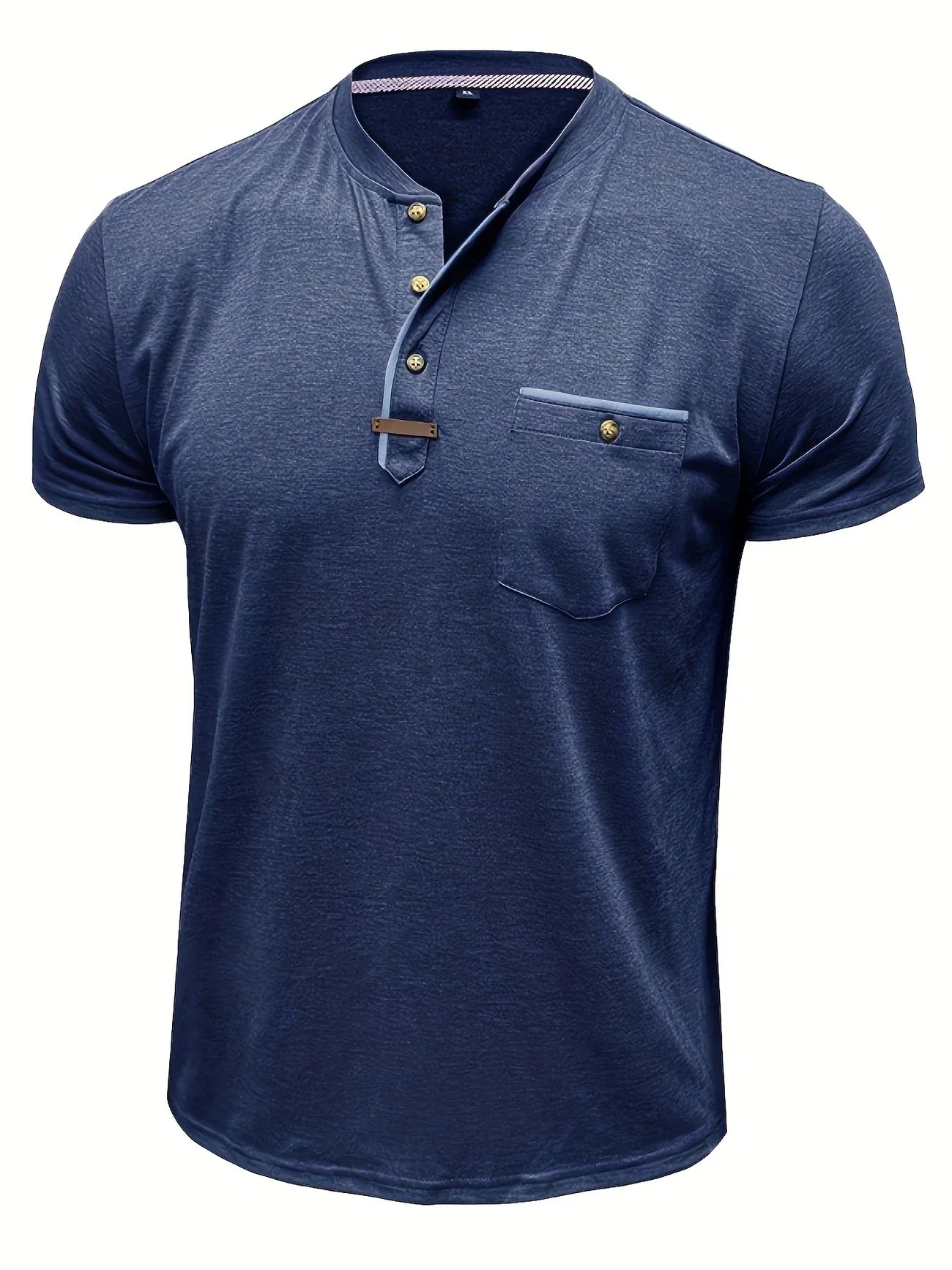 Saxon | Short Sleeve Pocket Henley T Shirt
