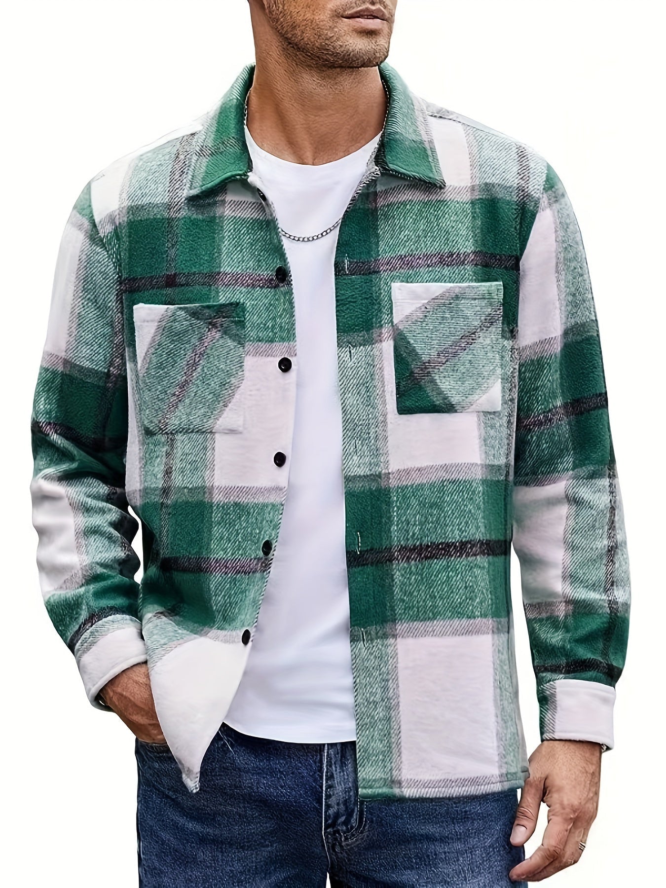 Bobby | Plaid Long Sleeve Shirt Jacket