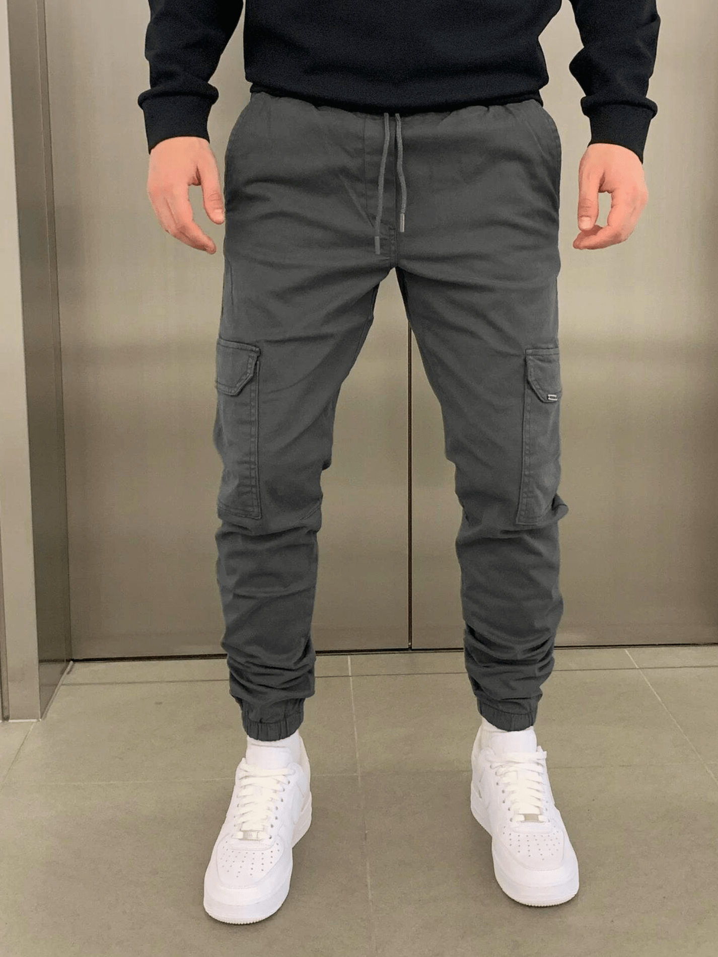 Marko - Cargo Jogger Pants Slim Fit Drawstring