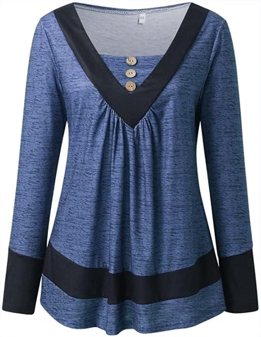 Grisel | V-Neck Three-Quarter Sleeve Tunic