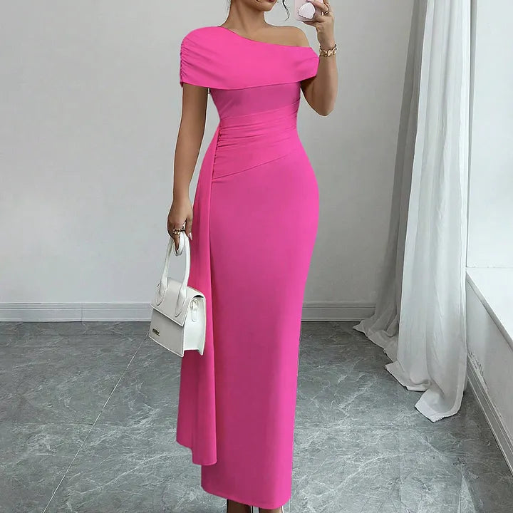 Bianca | One Shoulder Maxi Dress in Multiple Colors