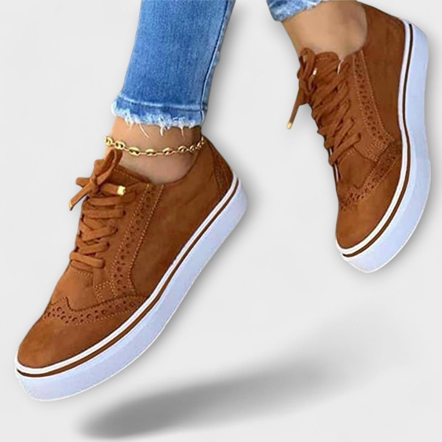 Michie | Platform Lace Up Brogue Sneakers