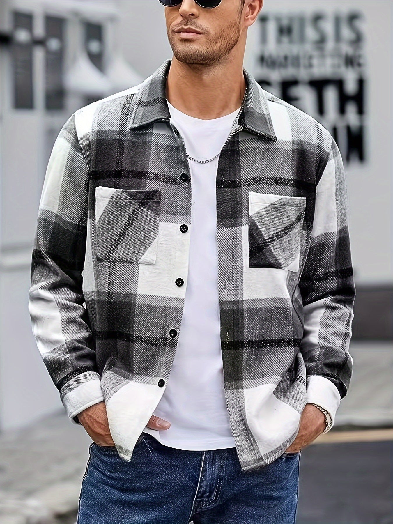 Bobby | Plaid Long Sleeve Shirt Jacket