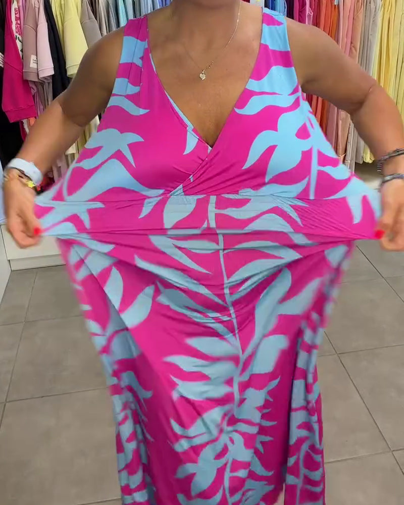 Kealia | Maxi Dress Sleeveless Floral Smocked Waist