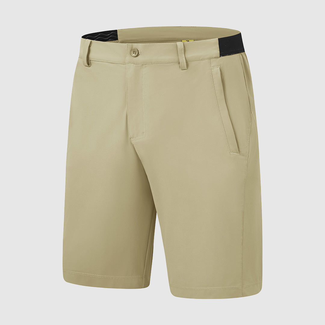 Khaled | Solid Elastic Waist Shorts