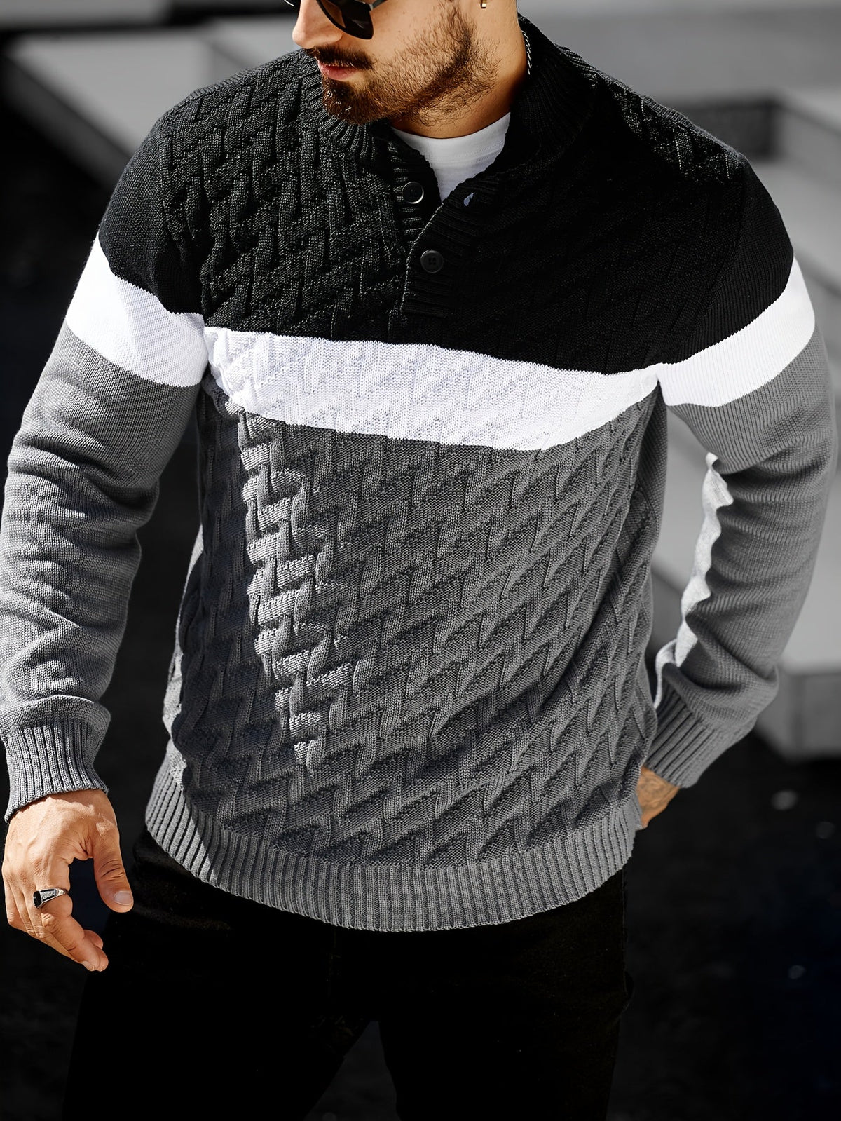 Vivena | Casual Stand Collar Knitted Sweater