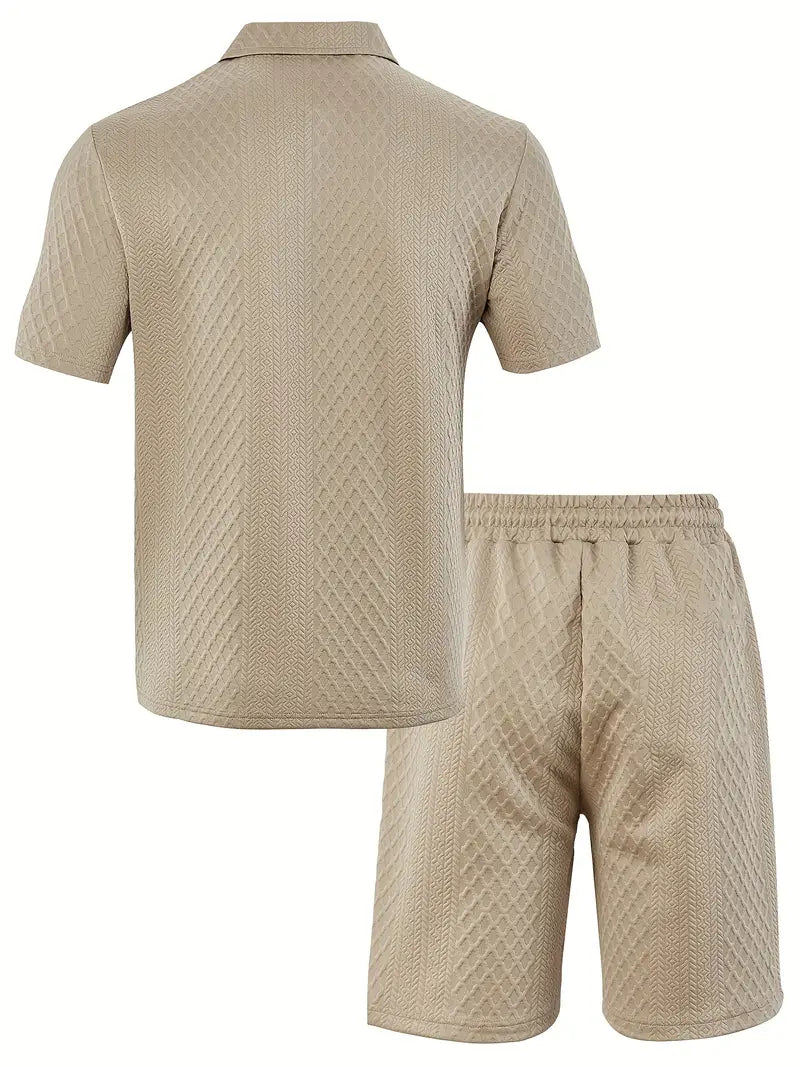 Francisco | Textured Short Sleeve Polo Set