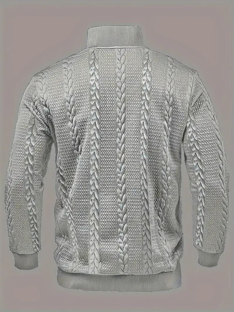 Dawson | Textured Henley Sweater for Everyday Comfort
