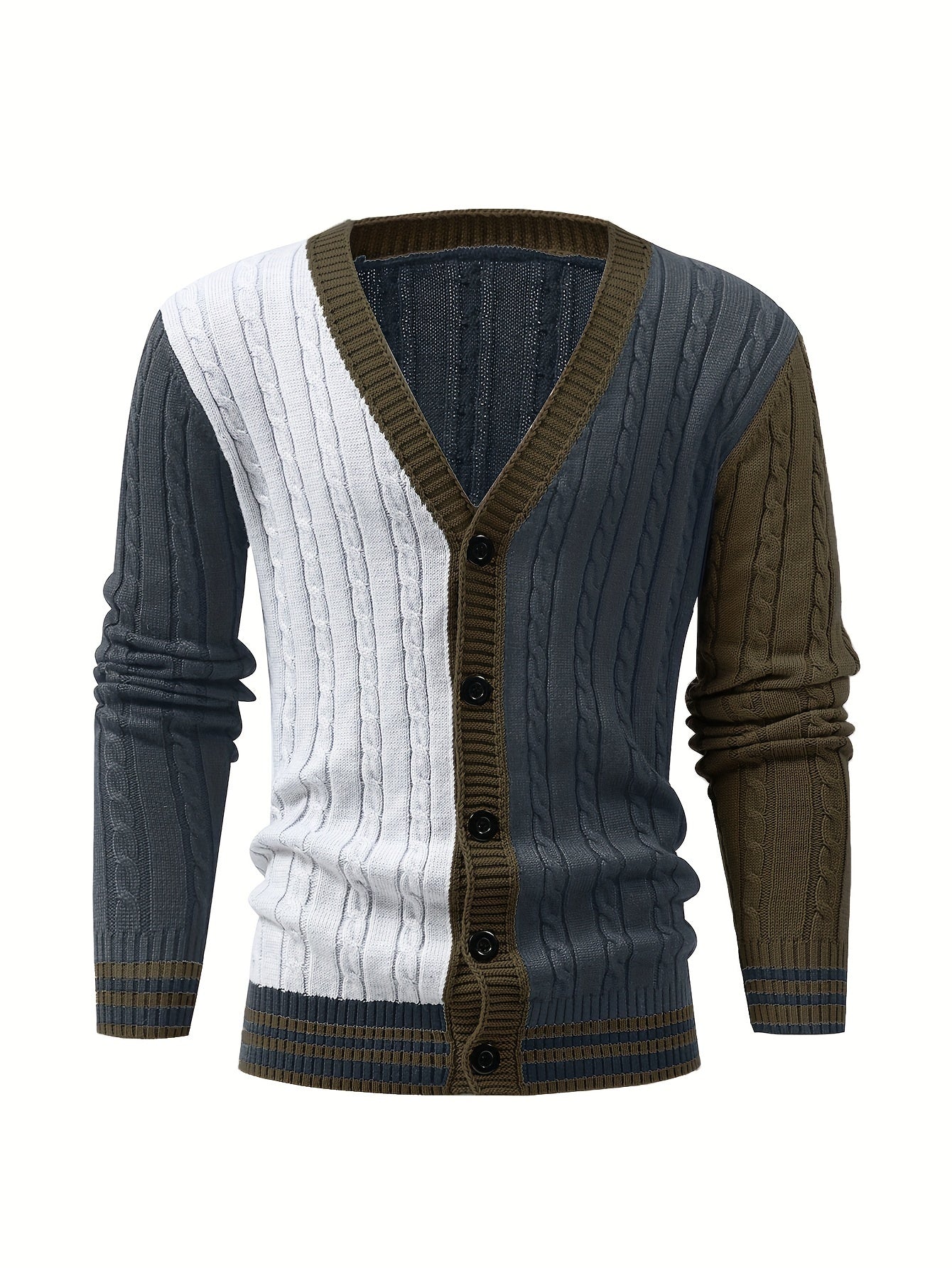 Bryant | Long Sleeve Cable Knit Button Cardigan