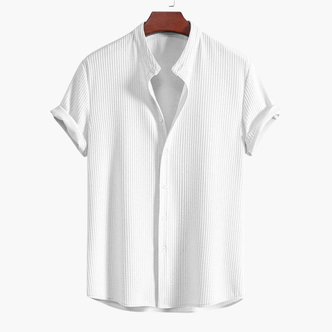 Geoffrey | Textured Short Sleeve Button Shirt
