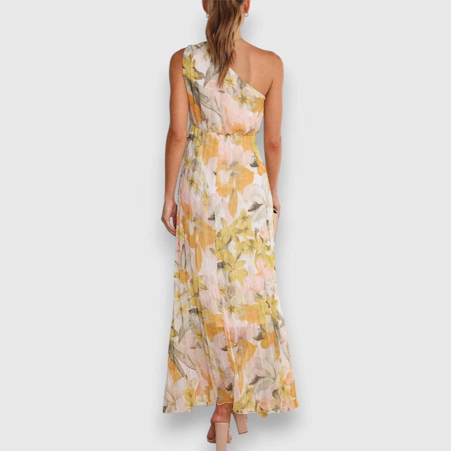 Jillian | Floral One Shoulder Maxi Dress