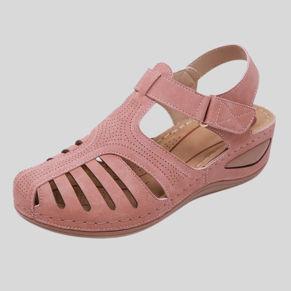 Leola | Closed Toe Cutout Strap Sandals