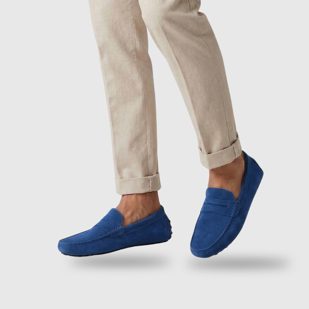 Vortexedge | Suede Slip-On Moccasins with Flexible Sole