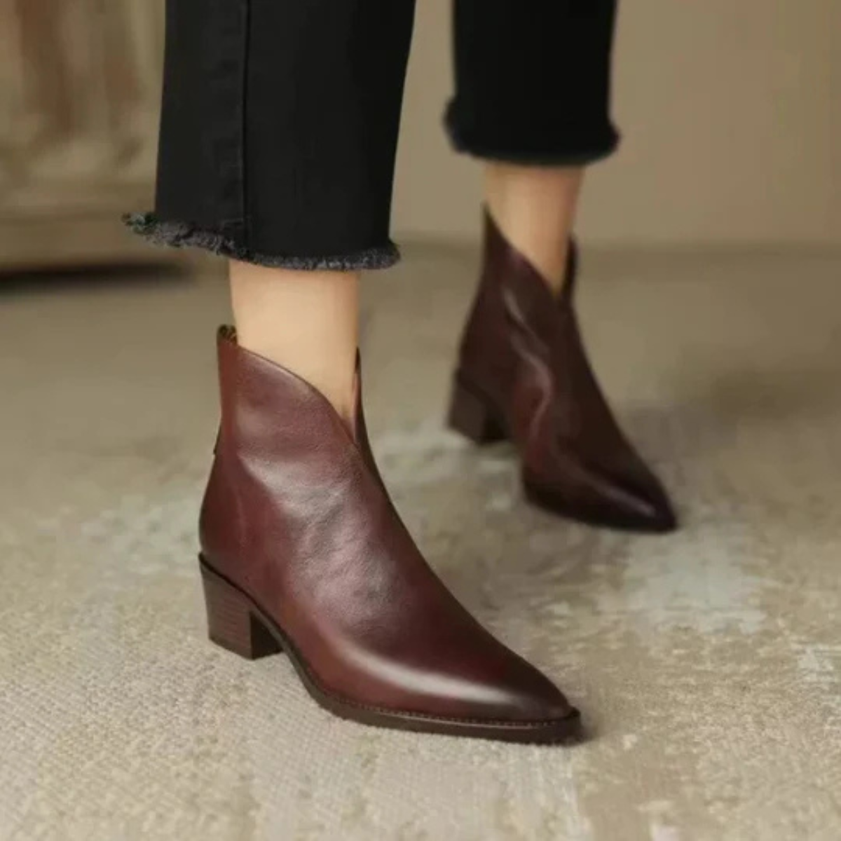 Corien | Boots With Pointed Toes and Block Heels
