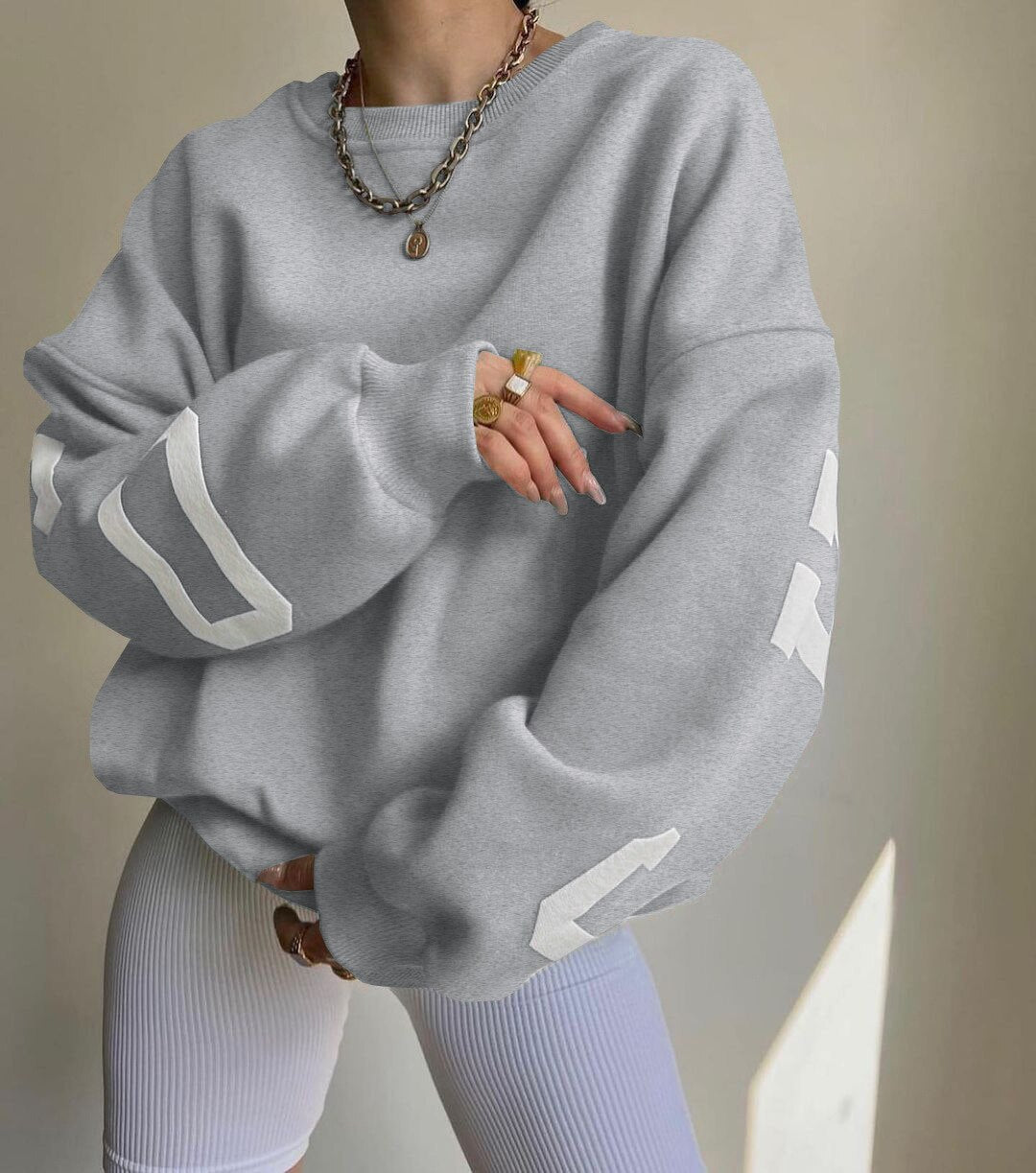 Alara | Sweater with Graphic Print and Long Sleeves